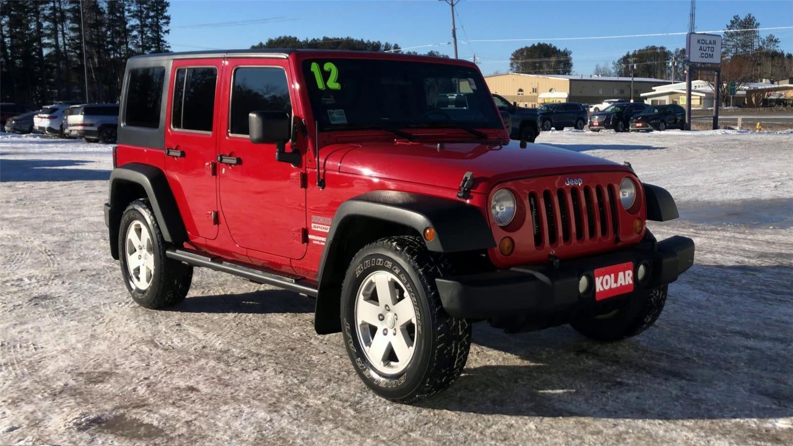 2012 Jeep Wrangler Unlimited — side profile view