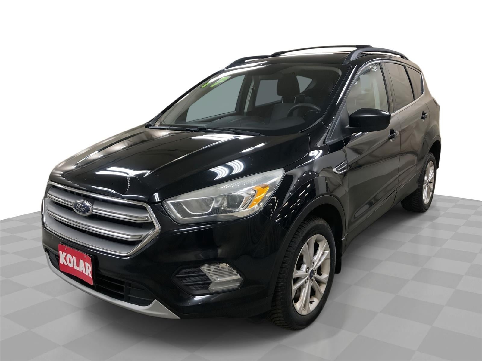 2017 Ford Escape SE in Red — front three-quarter view