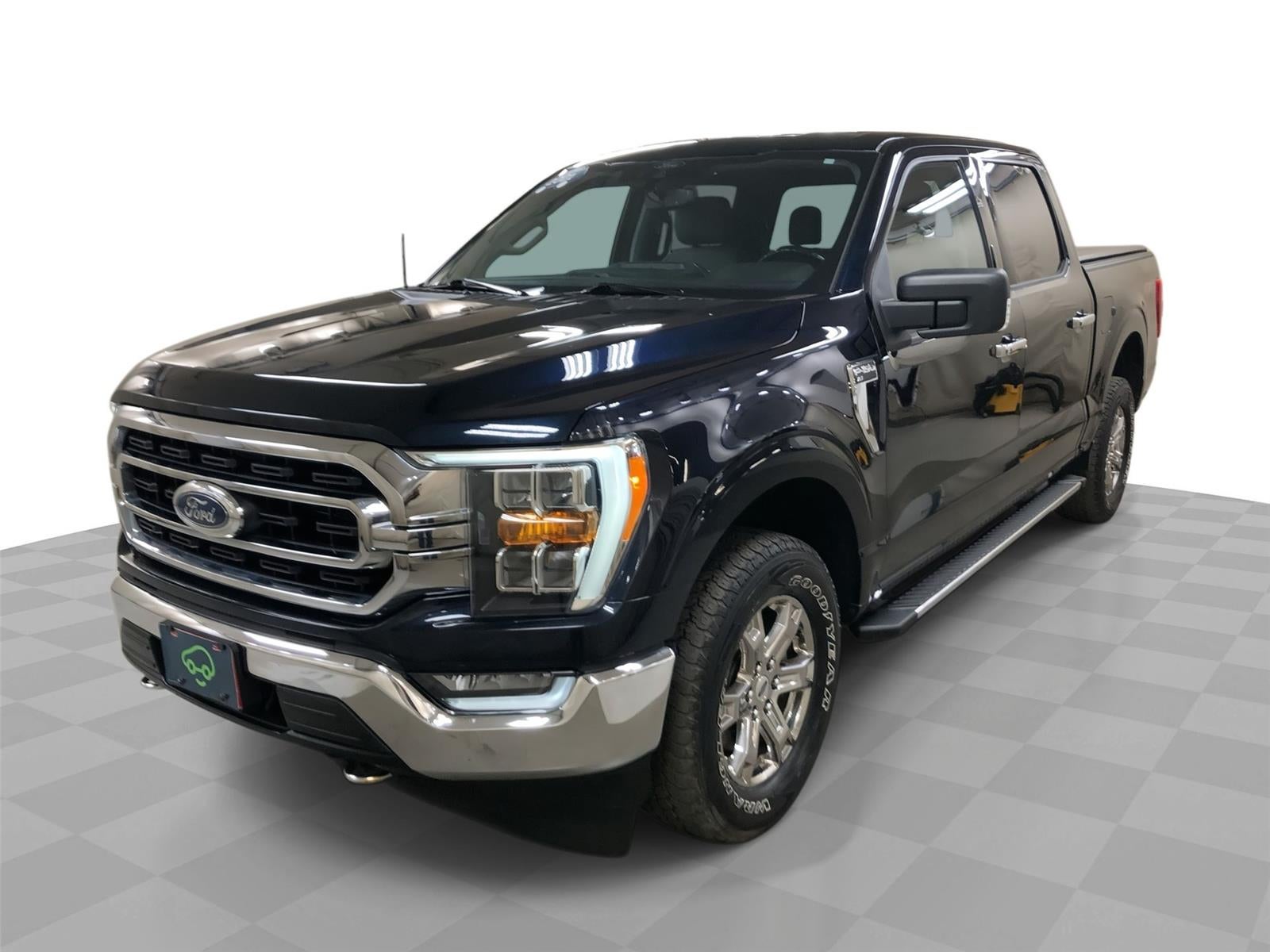 2021 Ford F-150 XLT in Blue — front three-quarter view