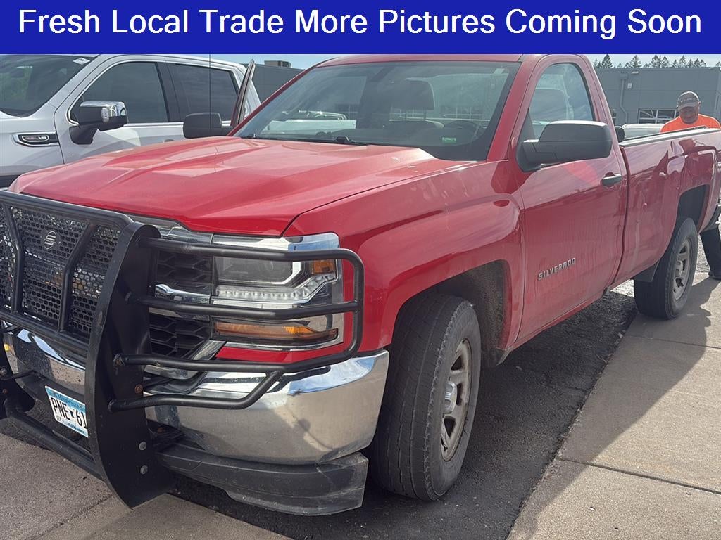 2017 Chevrolet Silverado 1500 Work Truck in Red Hot — front three-quarter view