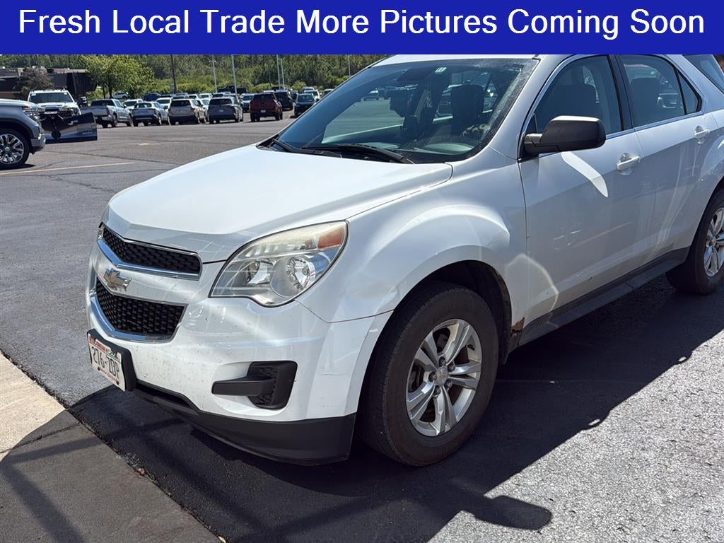 2015 Chevrolet Equinox LS in Summit White — front three-quarter view