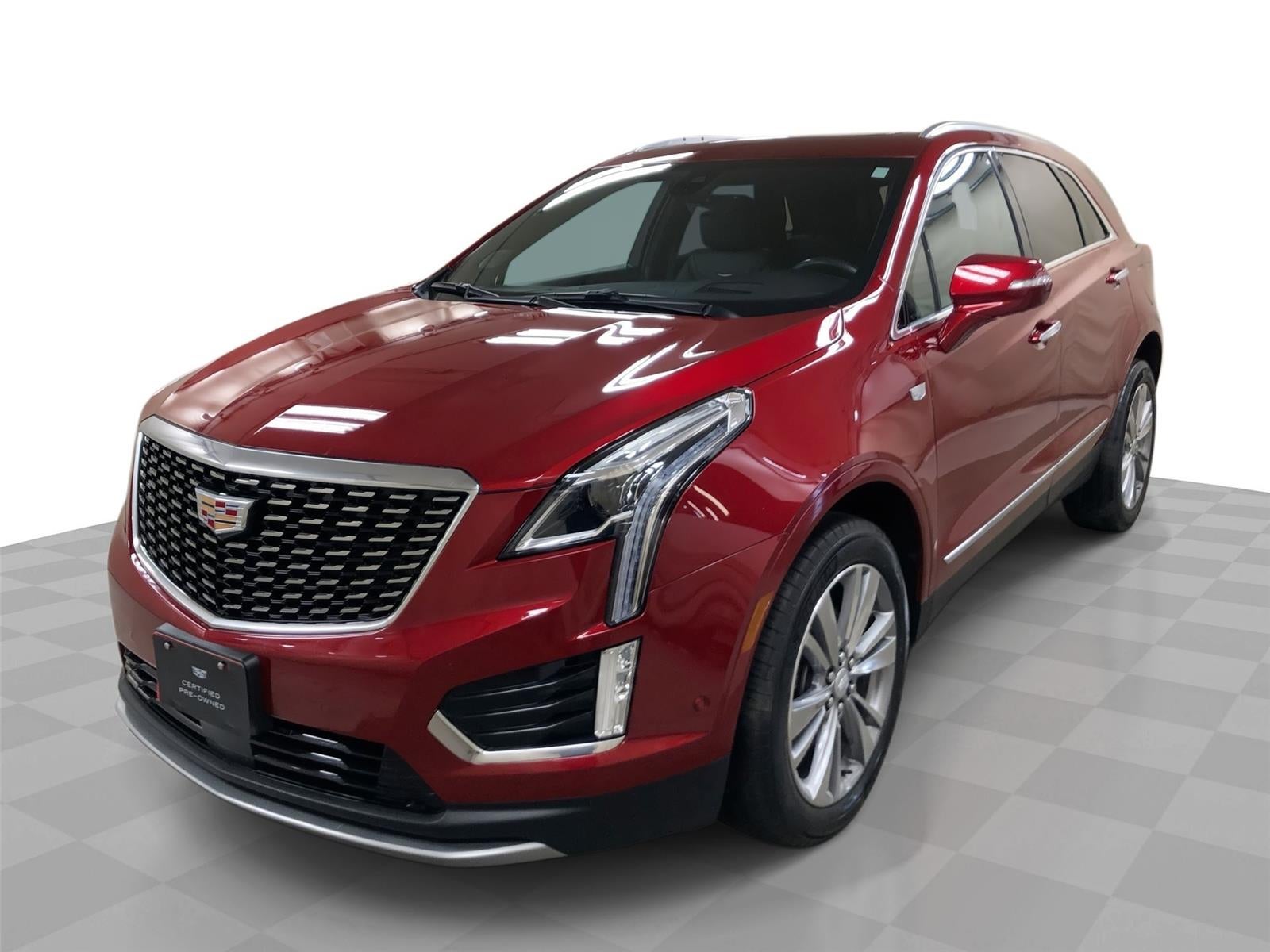 2023 Cadillac XT5 Premium Luxury in Radiant Red Tintcoat — front three-quarter view