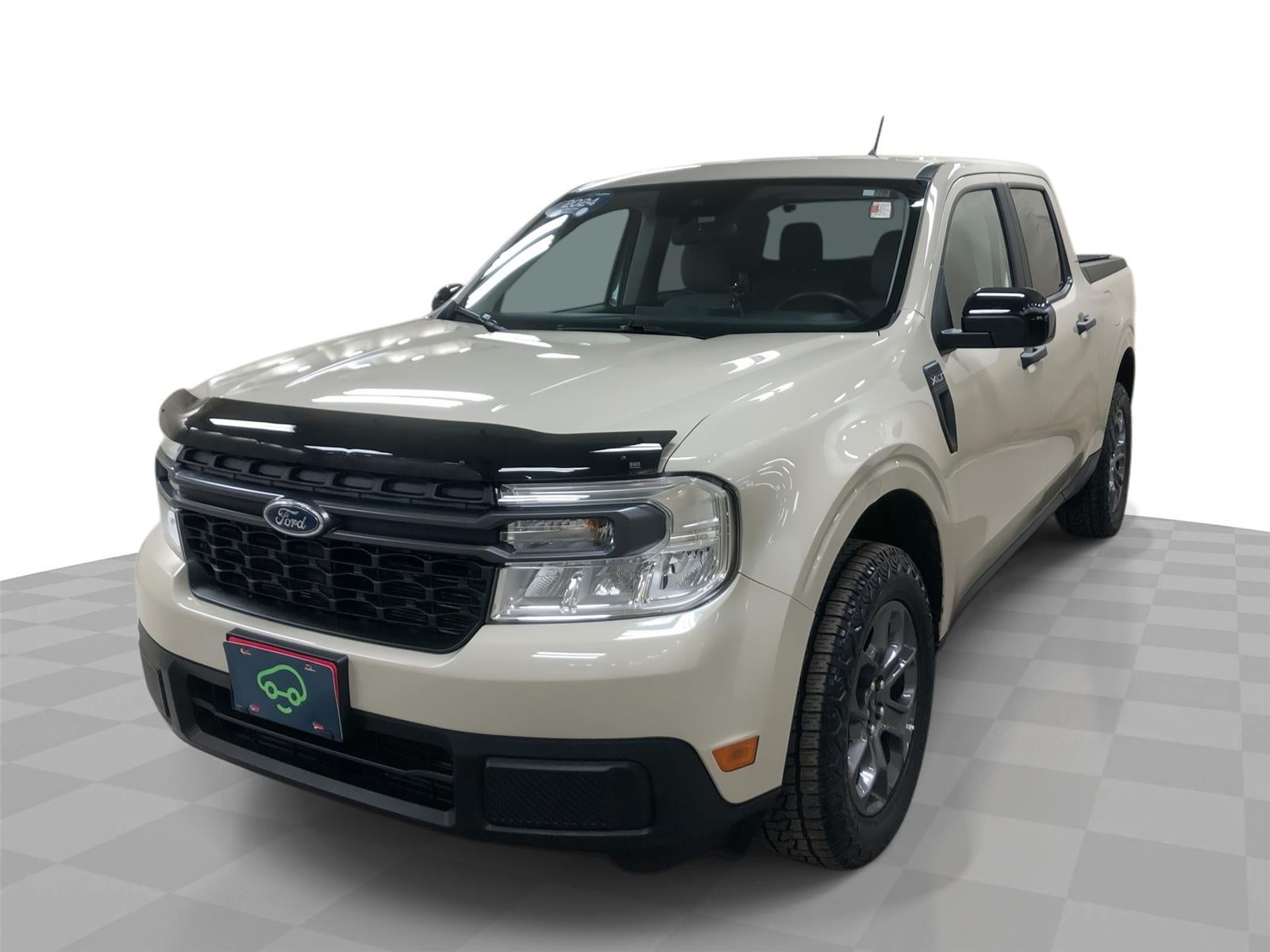 2024 Ford Maverick XLT in Beige — front three-quarter view