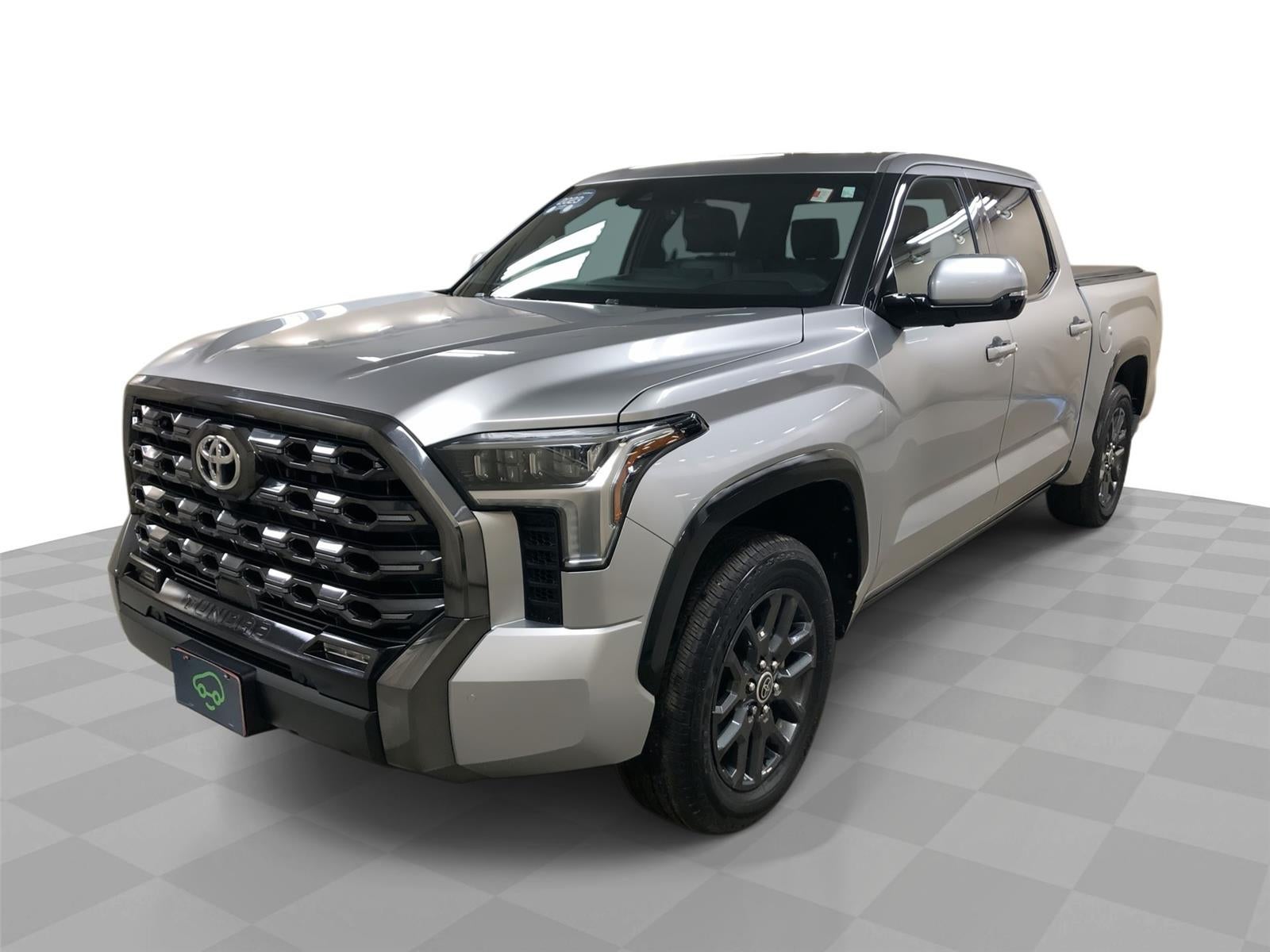 2023 Toyota Tundra Platinum in Silver — front three-quarter view