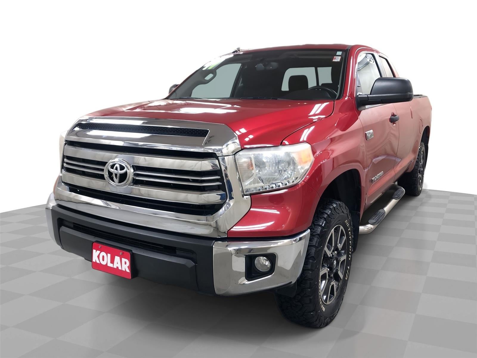 2017 Toyota Tundra 4WD SR in Red — front three-quarter view