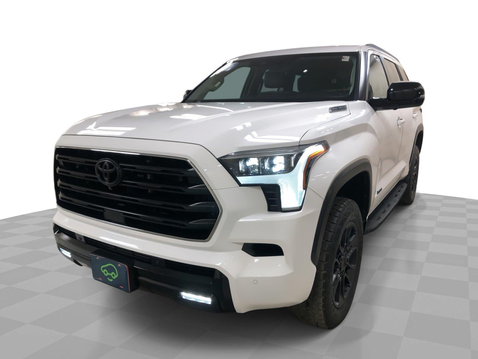 2024 Toyota Sequoia Limited in White — front three-quarter view