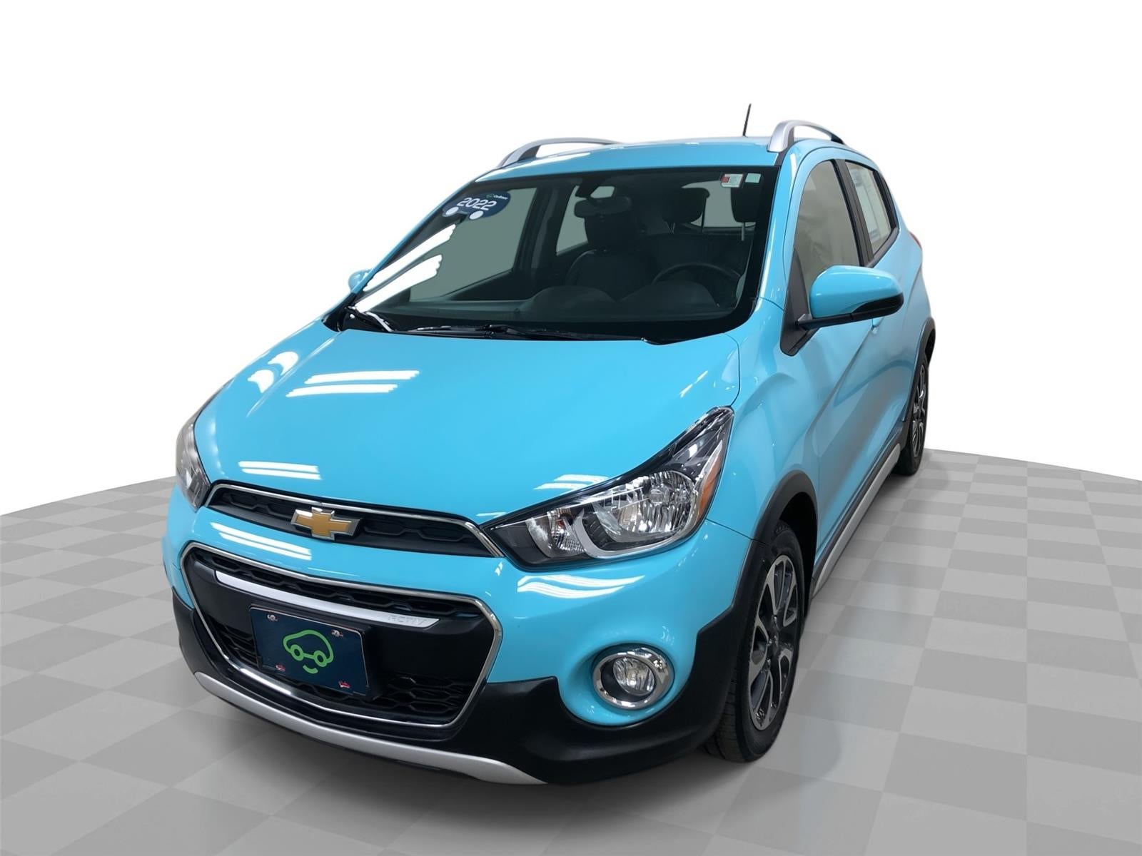 2022 Chevrolet Spark ACTIV Automatic in Mystic Blue — front three-quarter view