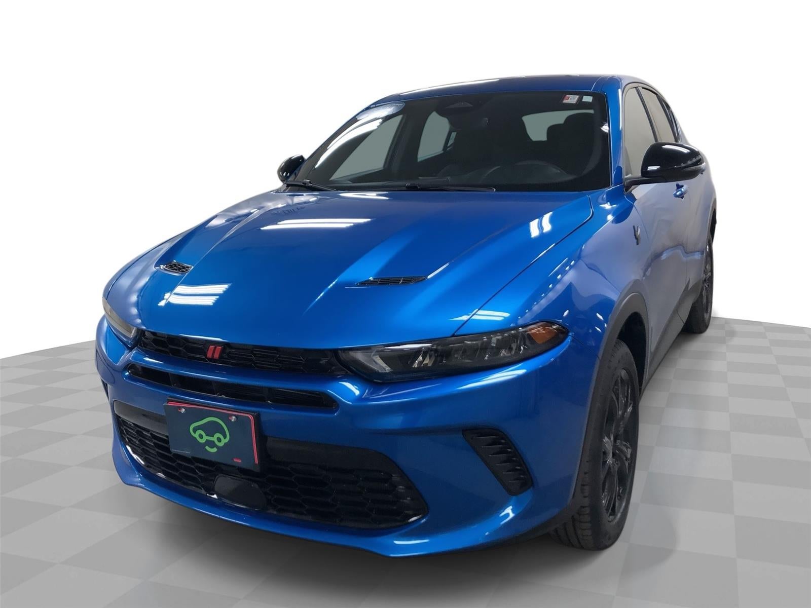 2024 Dodge Hornet GT AWD in Blue — front three-quarter view